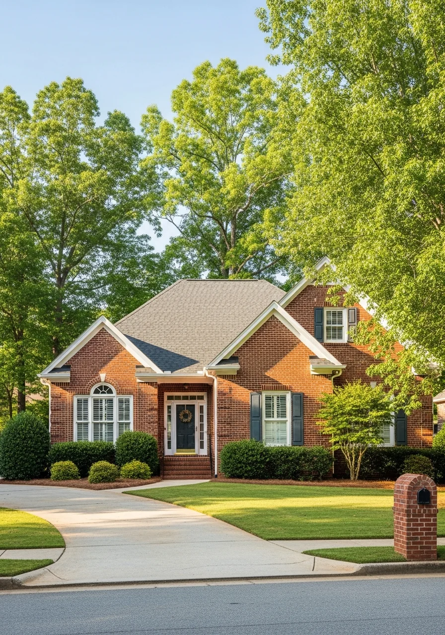 Close-up of a Kannapolis residential property showing traditional architecture and community-focused setting.