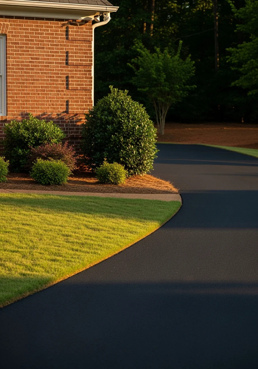 Portrait-style image of a residential property in Mecklenburg County with landscaping and a clear front entrance.